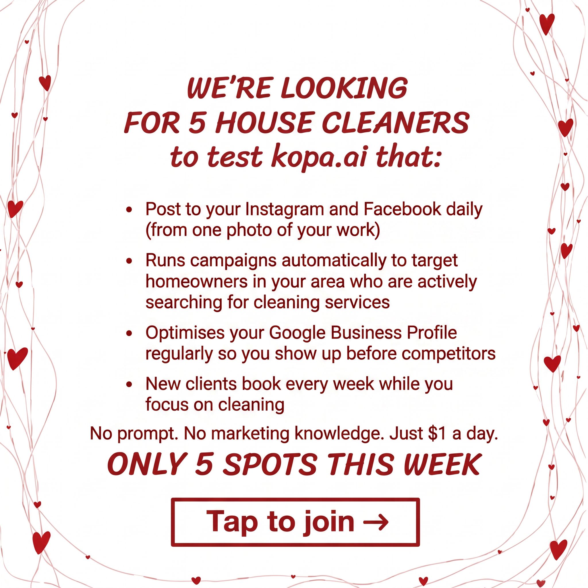 Michael Smith Facebook ad