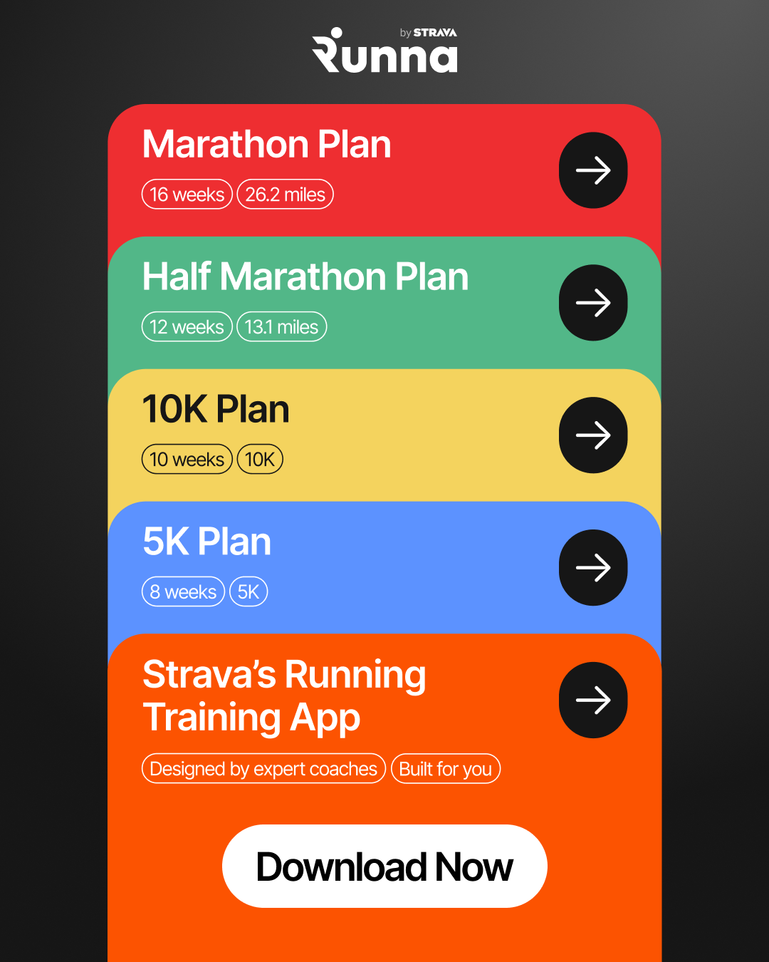 runna Facebook ad: The Ultimate Running App
