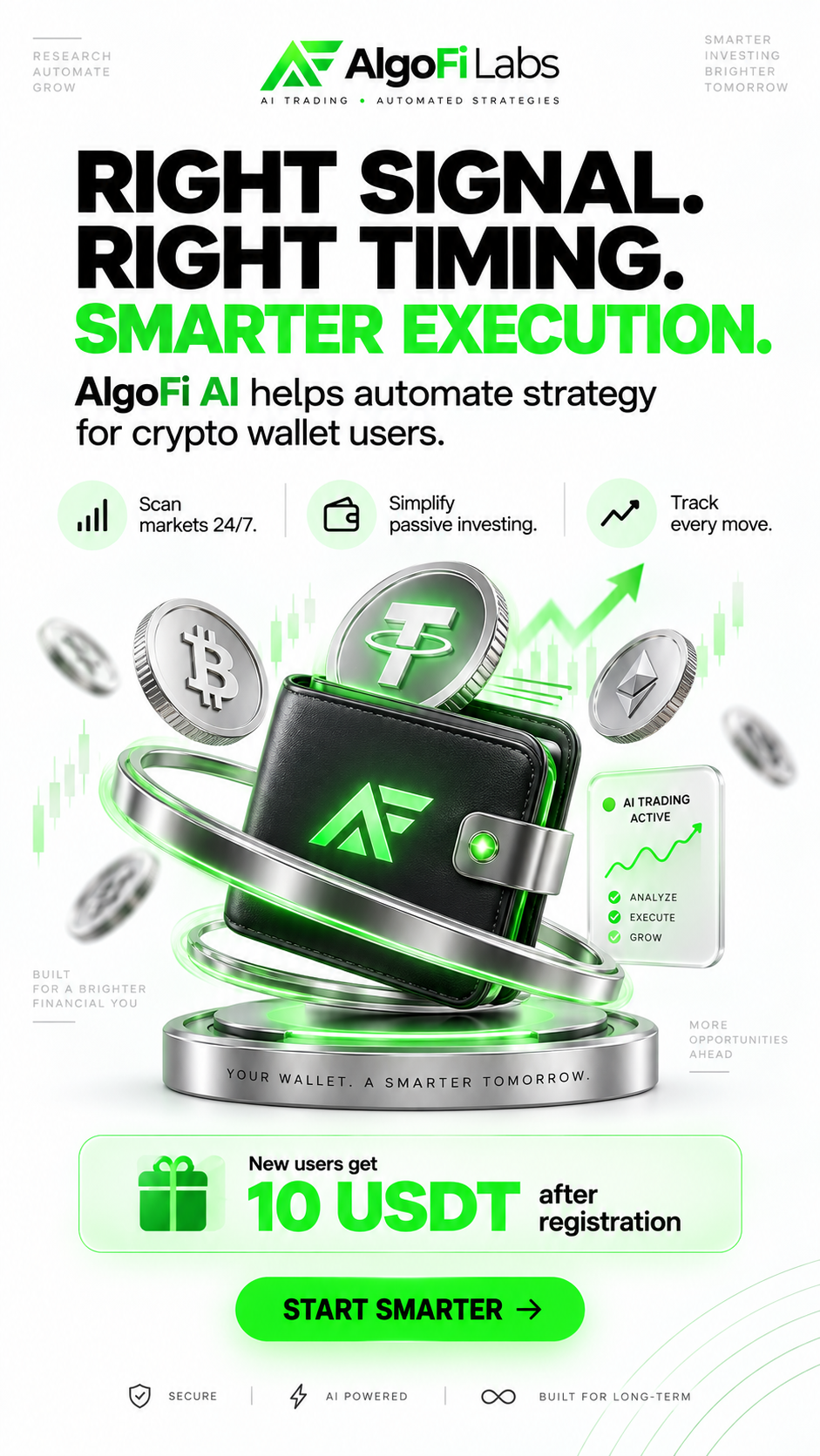 AIgofilabs Facebook ad: Get 10 USDT When You Join