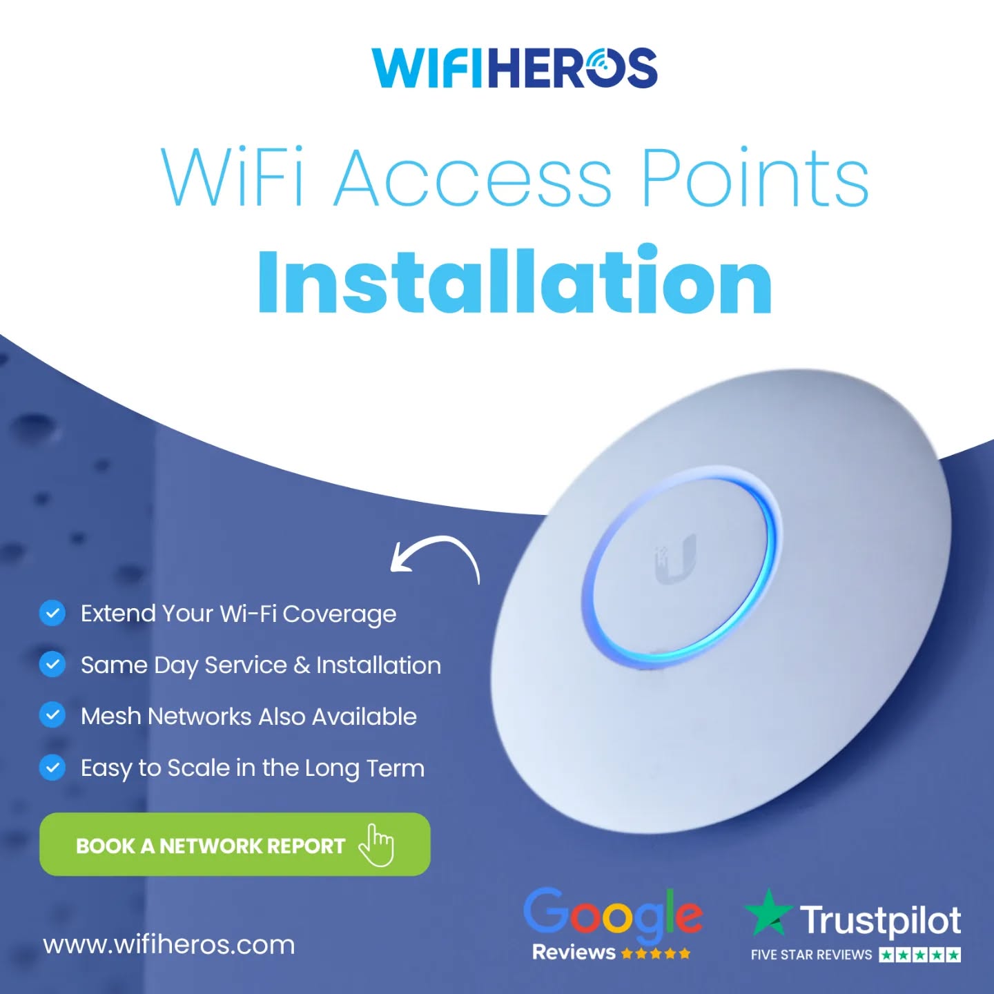 wifiheros Facebook ad: Exercise is a key part of our lifes…