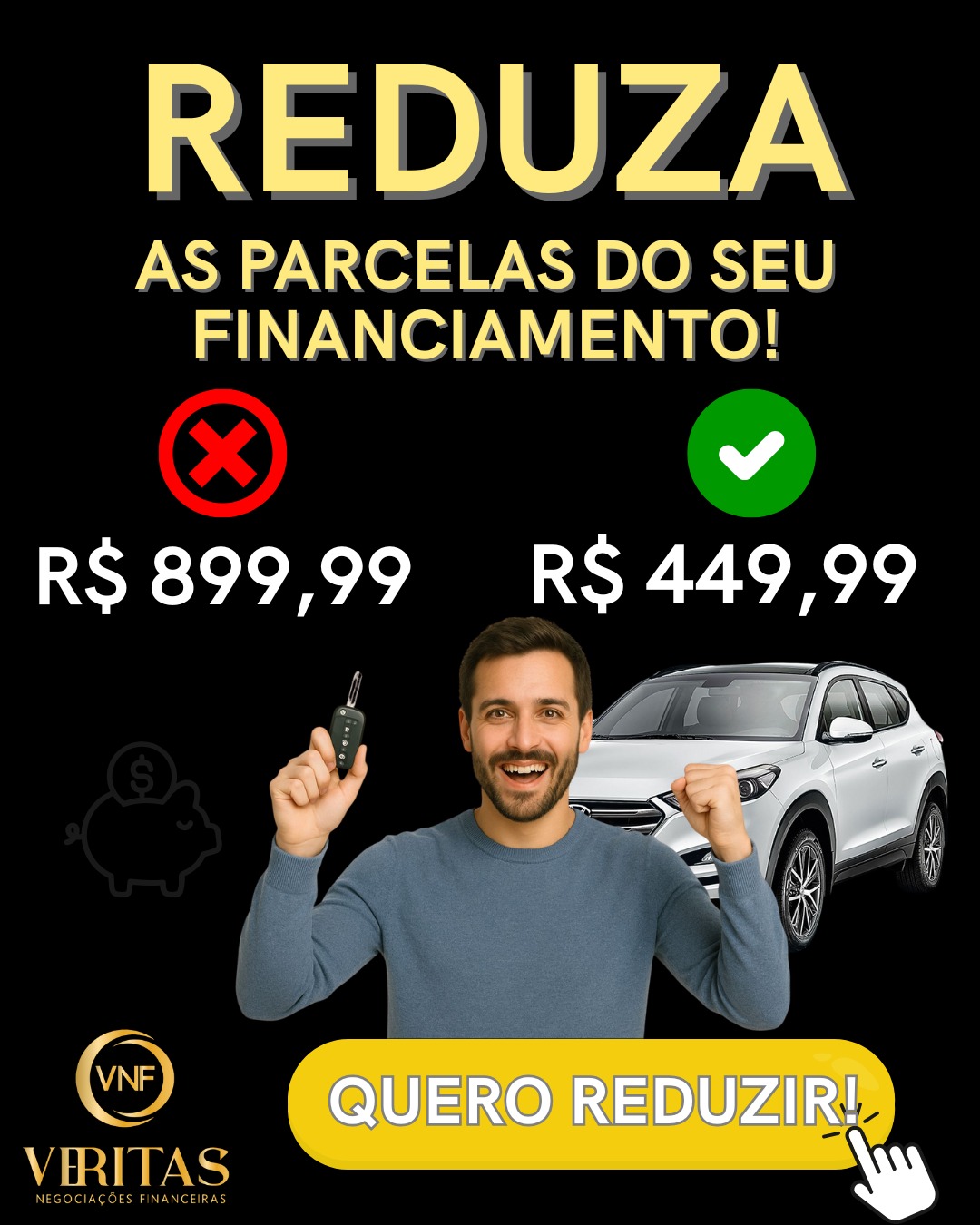 Faith Soluções Financeiras Facebook ad: REDUZA SUAS PARCELAS AGORA!