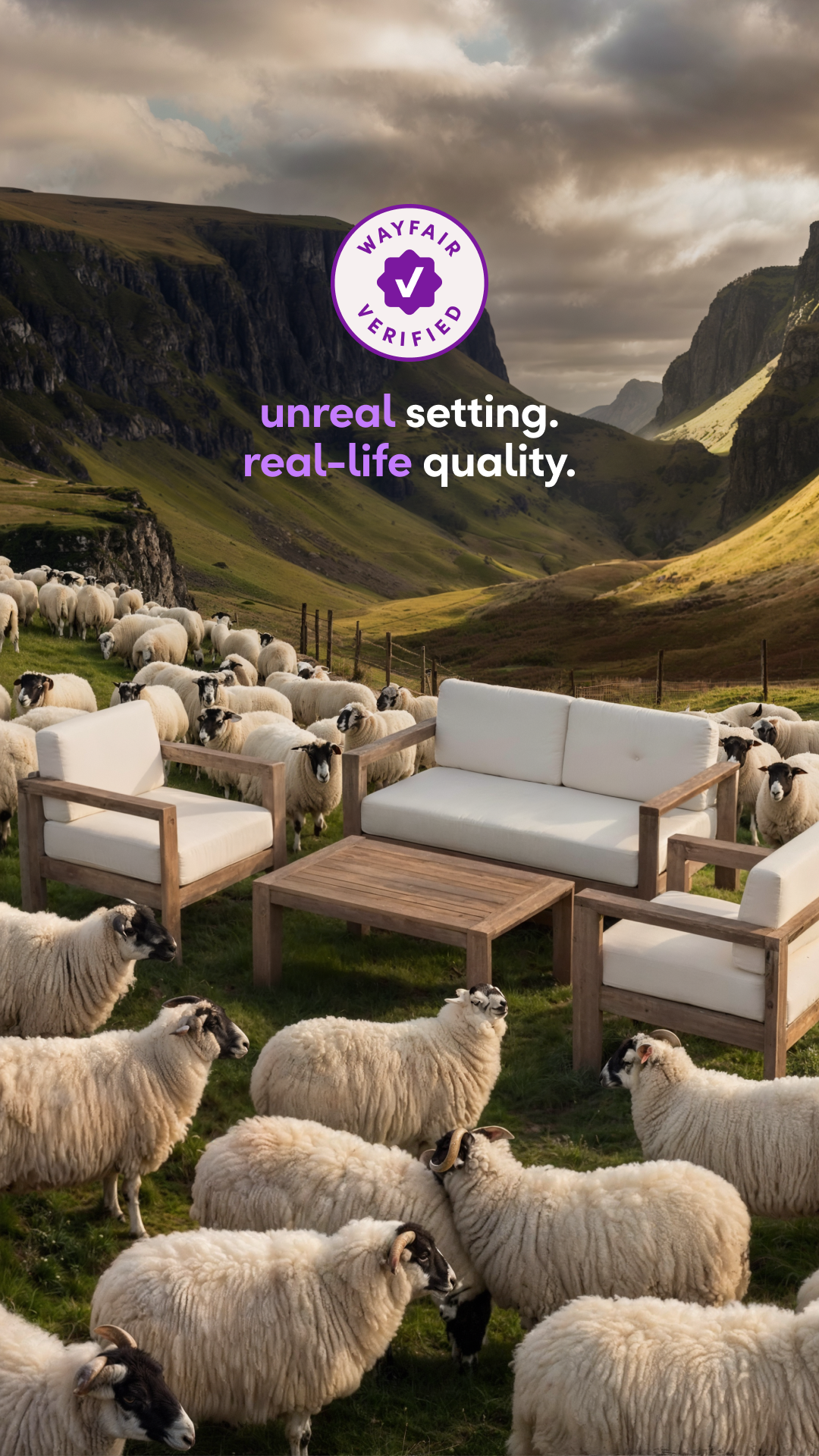 Wayfair Facebook ad