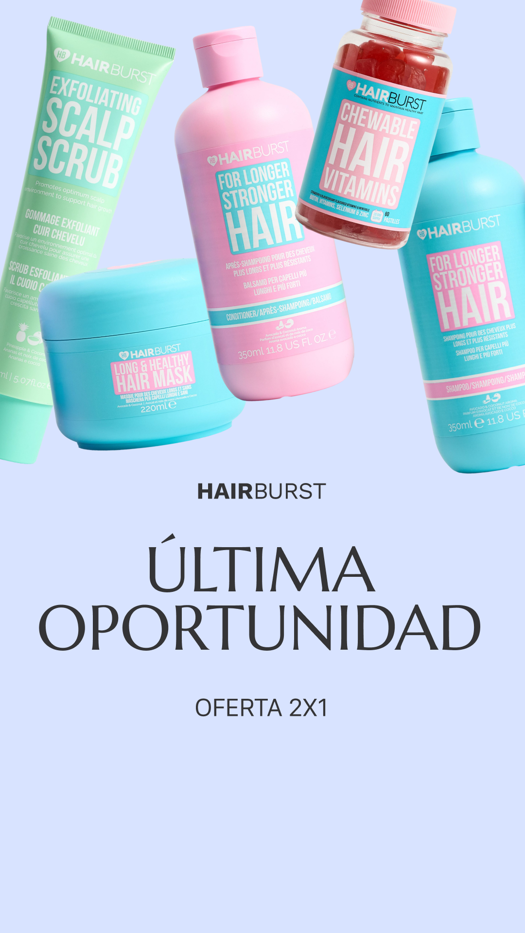 Hairburst España Facebook ad