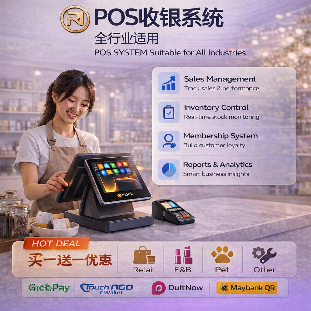 RJ POS HQ Facebook ad: 点击立刻领取优惠!