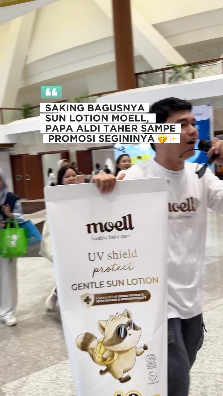 Moell Baby Skincare Facebook ad: Aldi Taher sampai turun tangan jualan Sun Lotion…