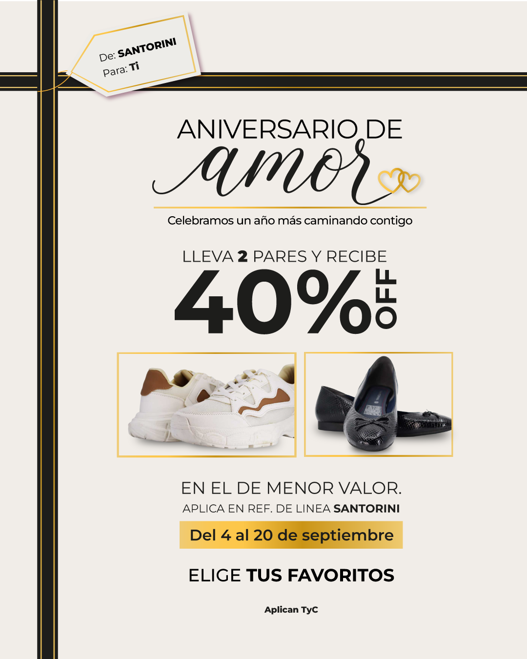 SANTORINI Diferente Facebook ad: Compra en línea