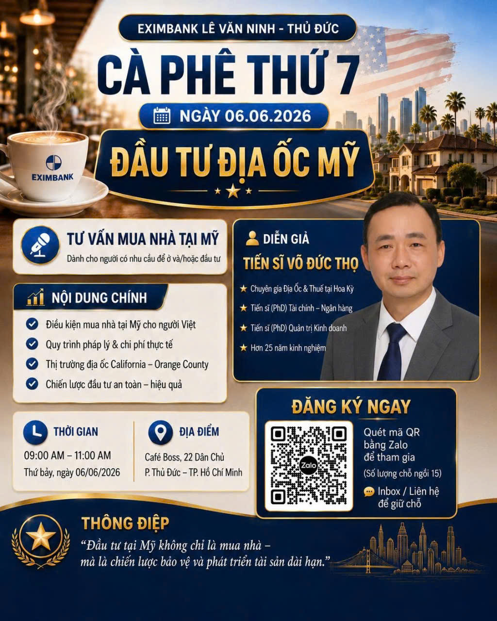 Tu Le Minh Tran Facebook ad: CÀ PHÊ SÁNG THỨ 7 NGÀY 06.06.2026 THỨ…