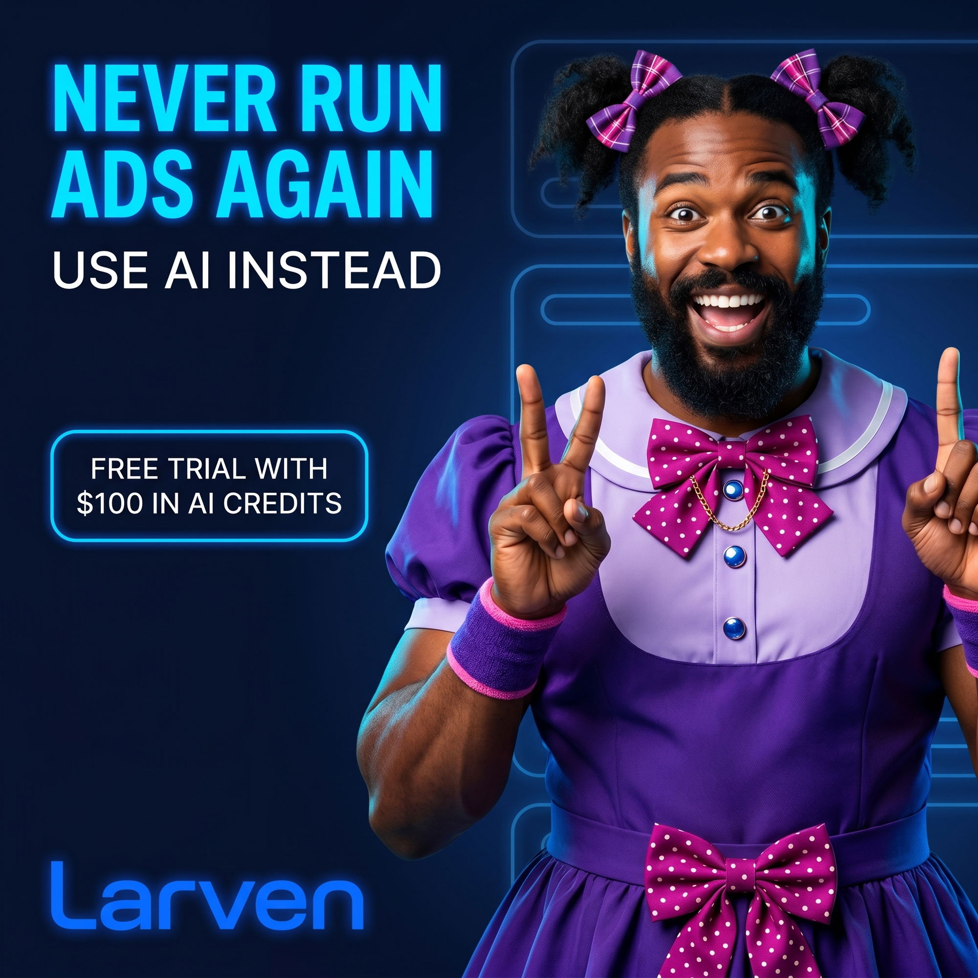 Larven AI Facebook ad