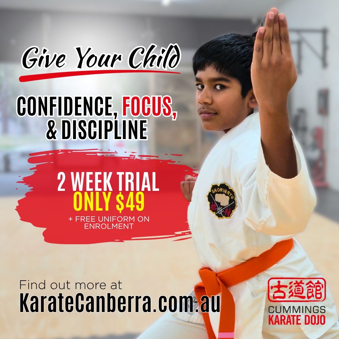 Karate Canberra: Kodokan Cummings Karate Dojo Facebook ad: Get Our Info Pack