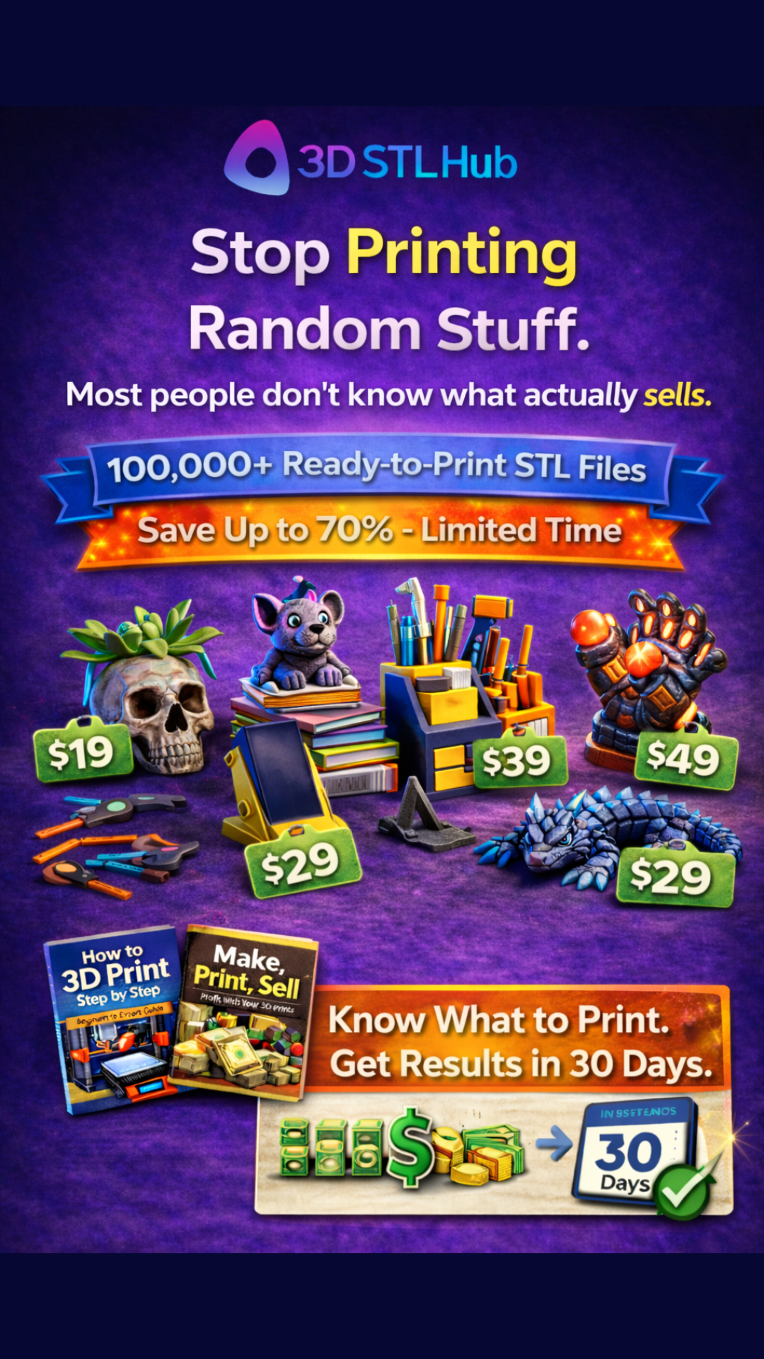 3D STL Hub Shop Facebook ad