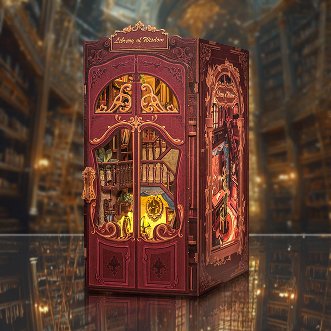 Book Nook Facebook ad: Step into another world, without leaving your shelf!