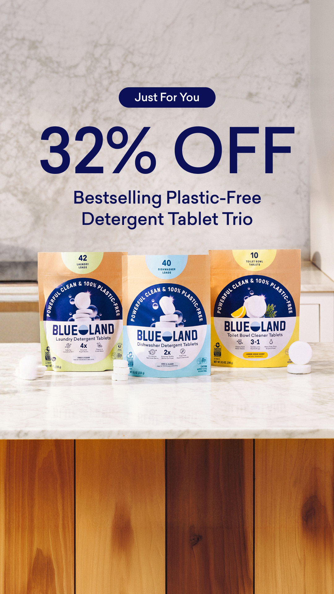 Blueland Facebook ad