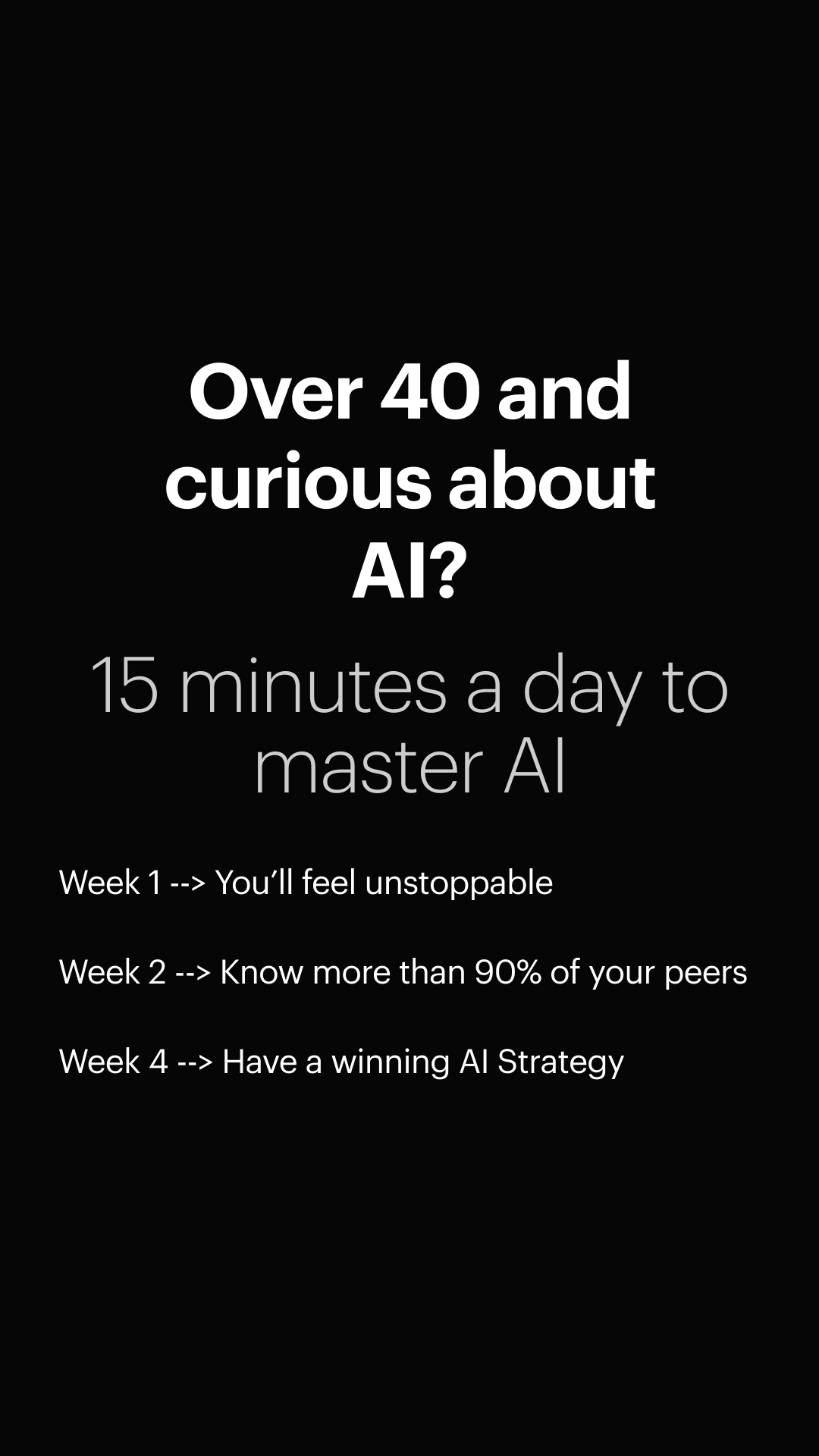 Rose Digital Facebook ad: The 30 Day AI Challenge for Beginners Over 40