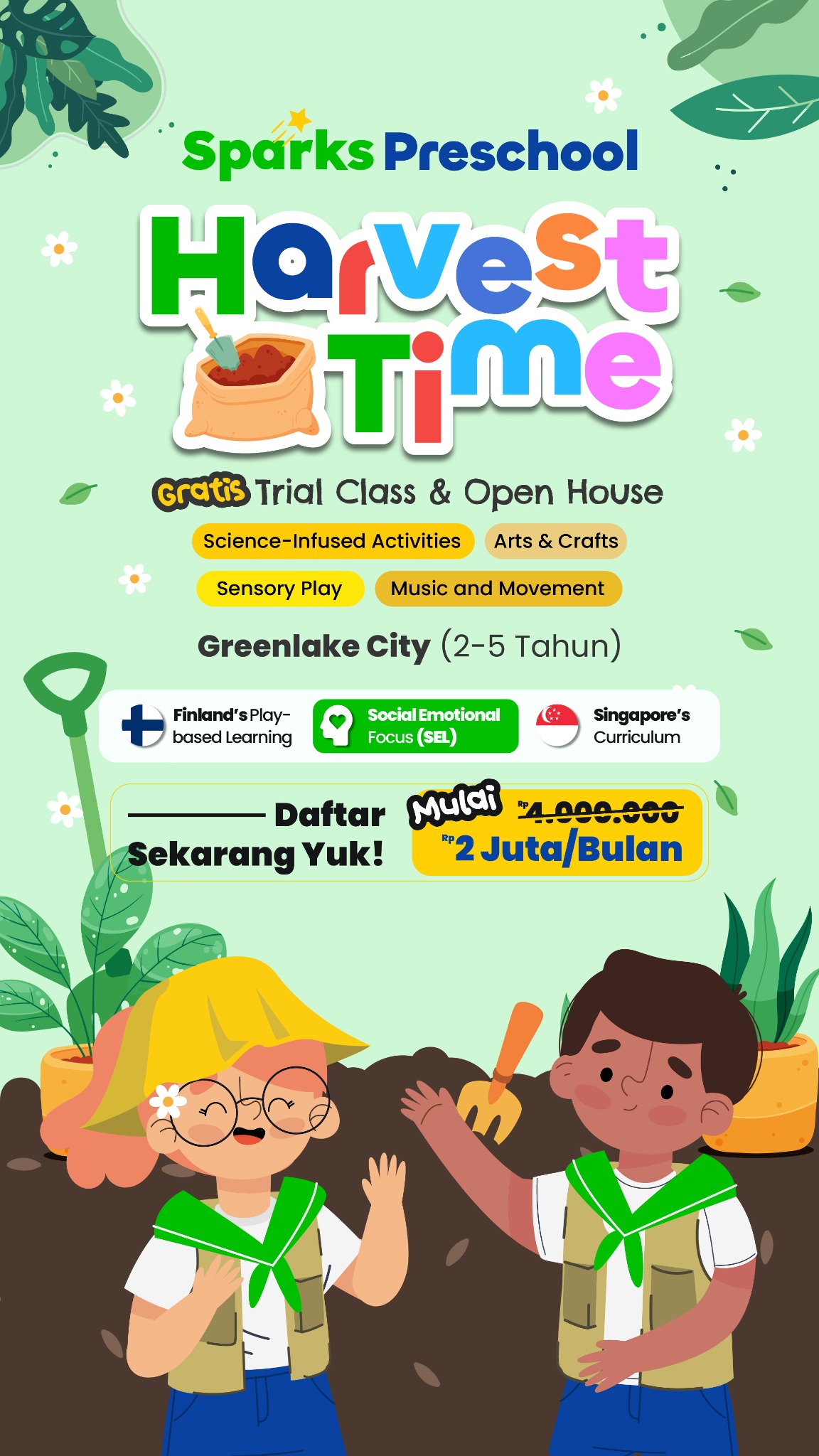 Sparks Preschool Facebook ad