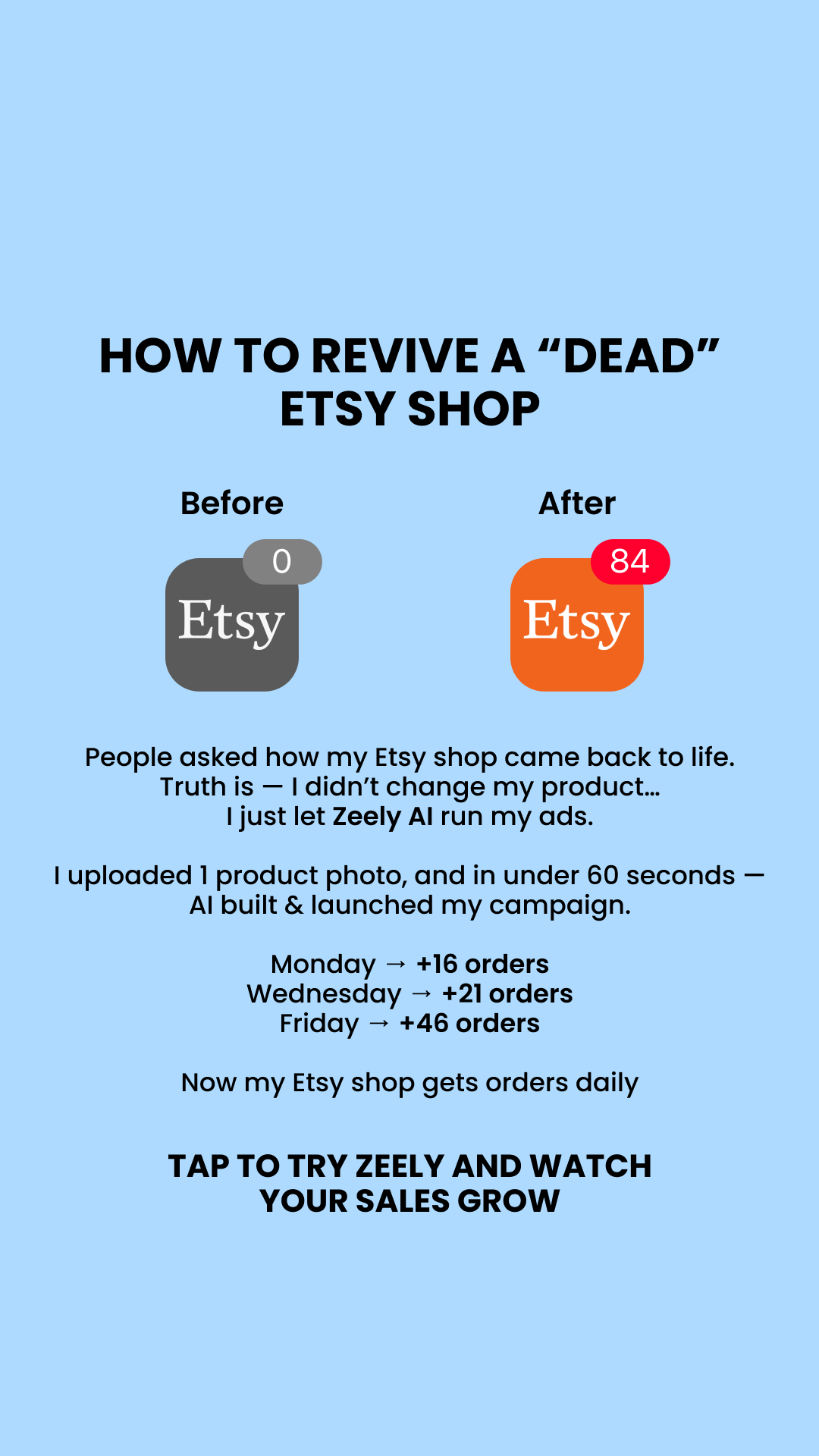 Zeely Facebook ad