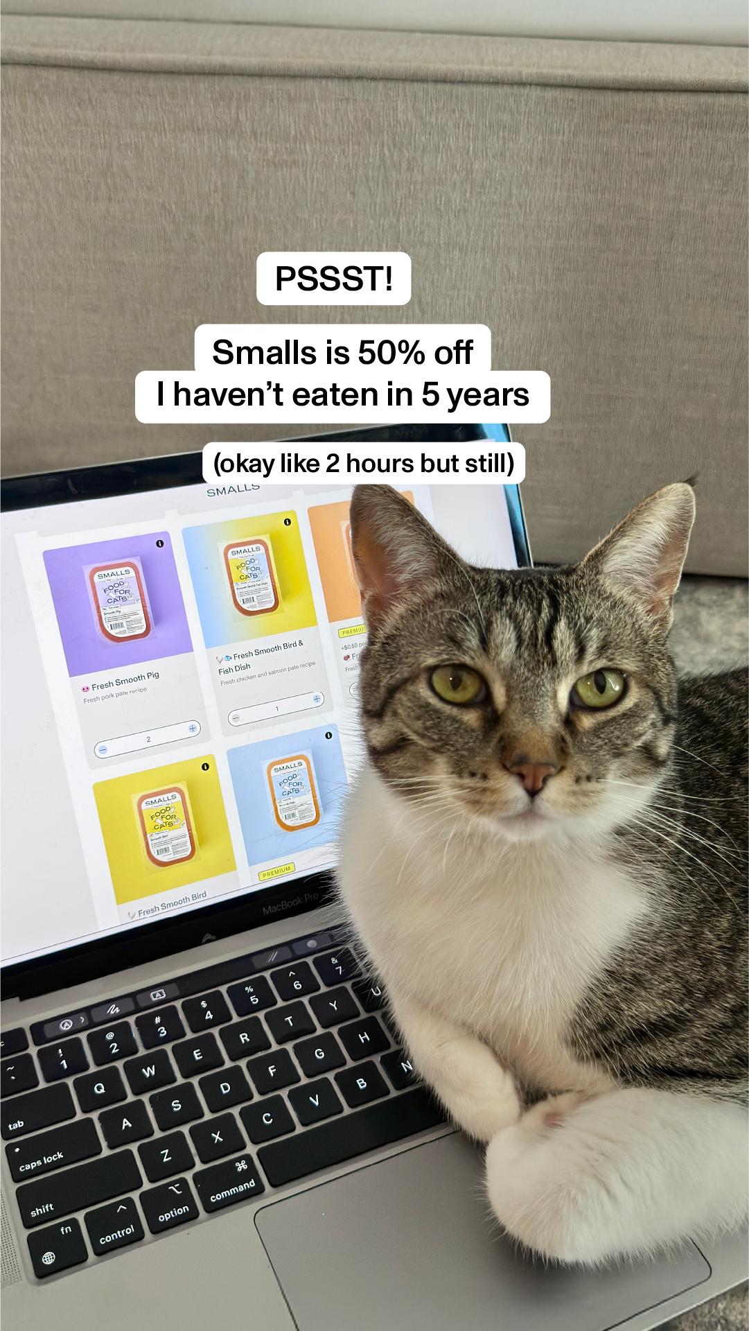 Smalls Facebook ad