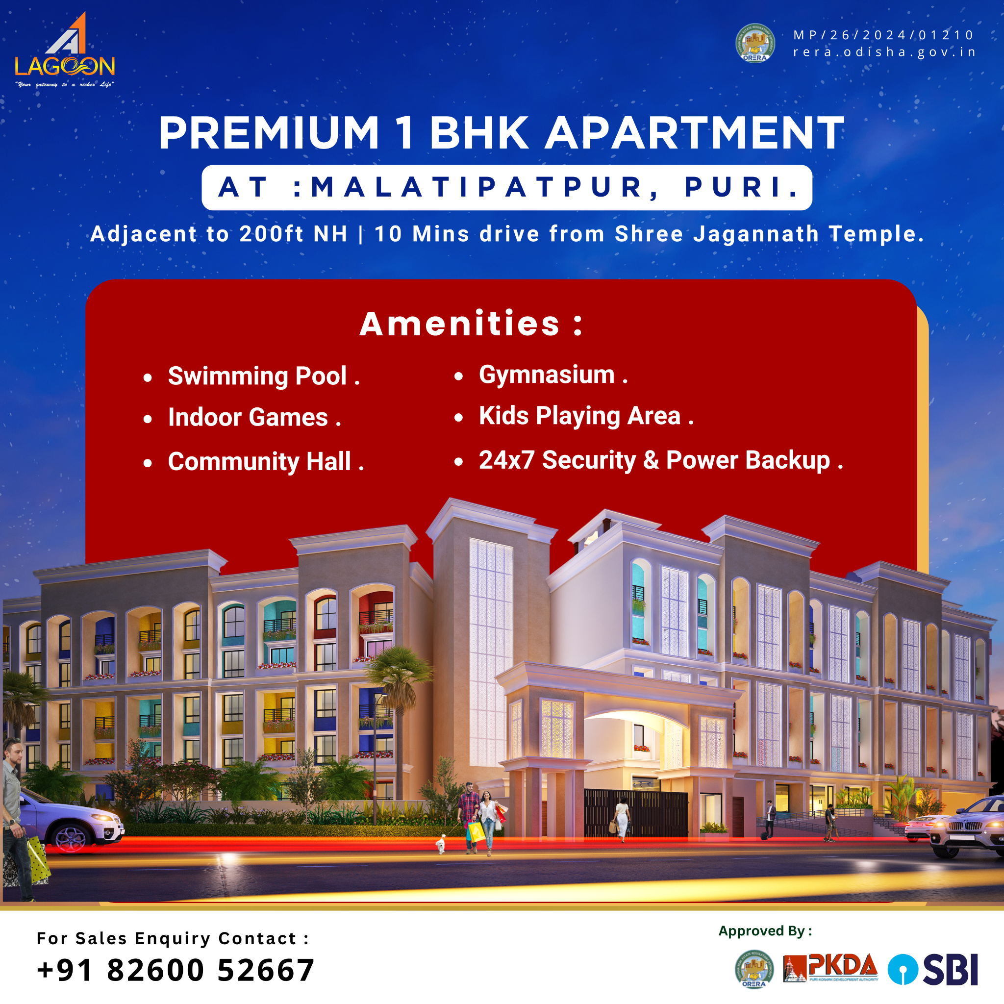 JMR_realty Facebook ad: Premium 1BHK Flats, Designed for Peace & Comfort…