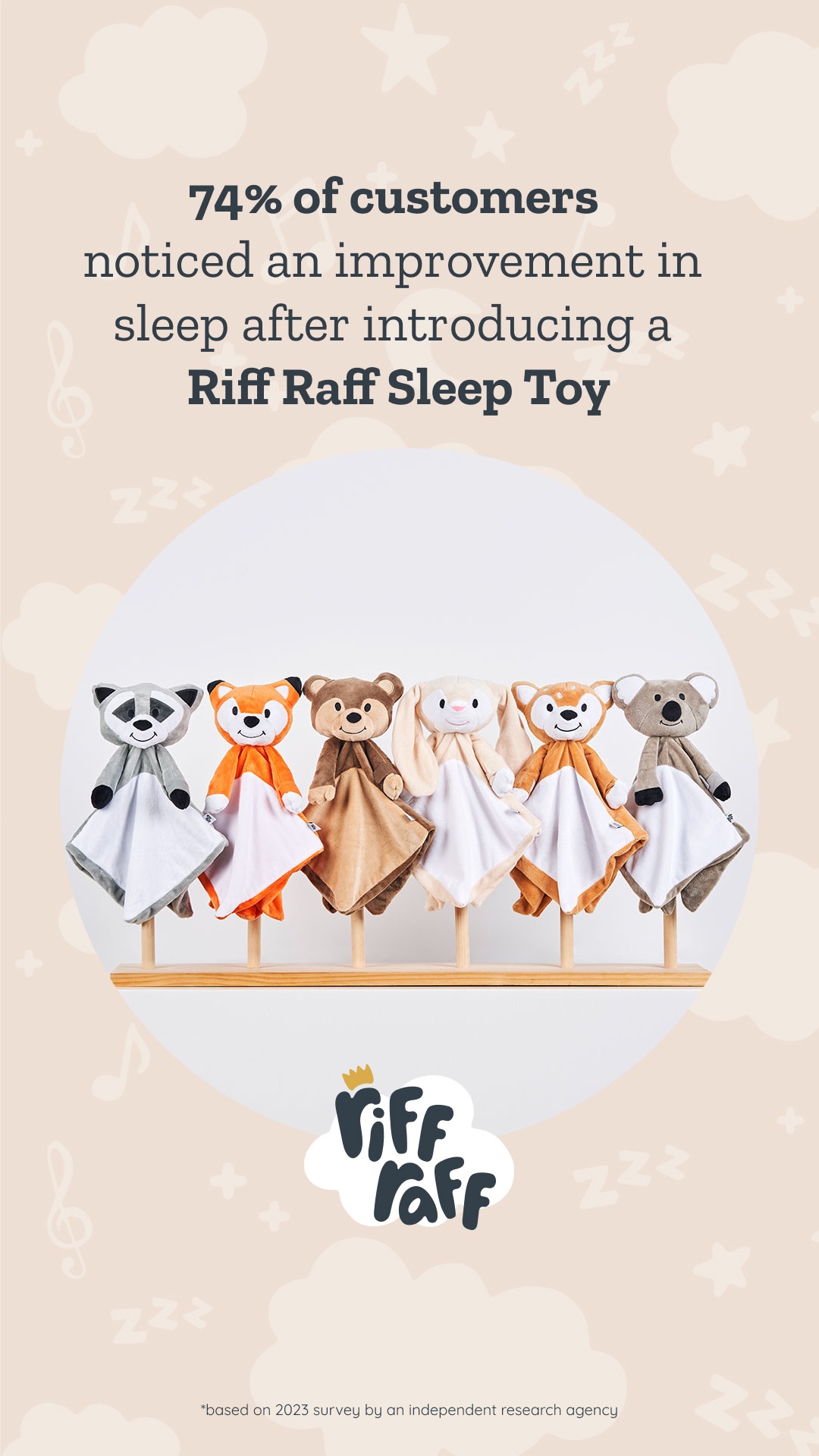 RIFF RAFF SLEEP TOYS Facebook ad