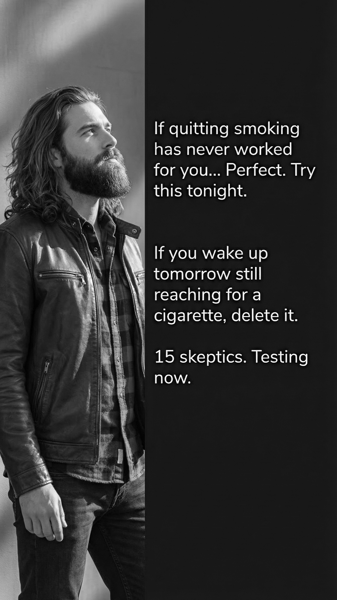 Hypnosis to Stop Smoking Facebook ad