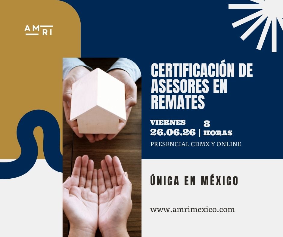 AMRI -Remates Bancarios- Facebook ad: Certificación AMRI para Asesores en Remates | 26…