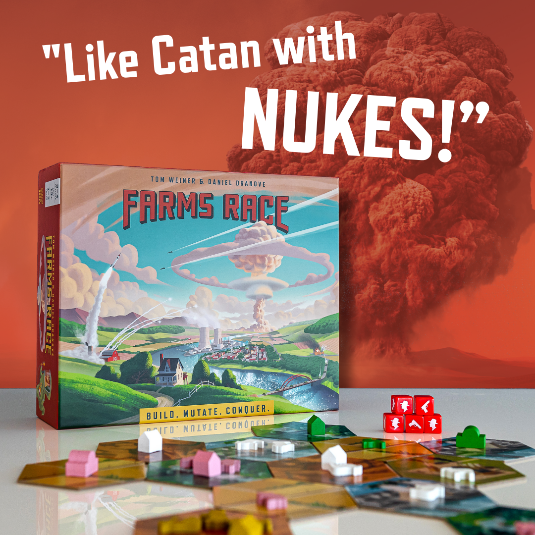 Farms Race Facebook ad: Build. Mutate. Conquer.