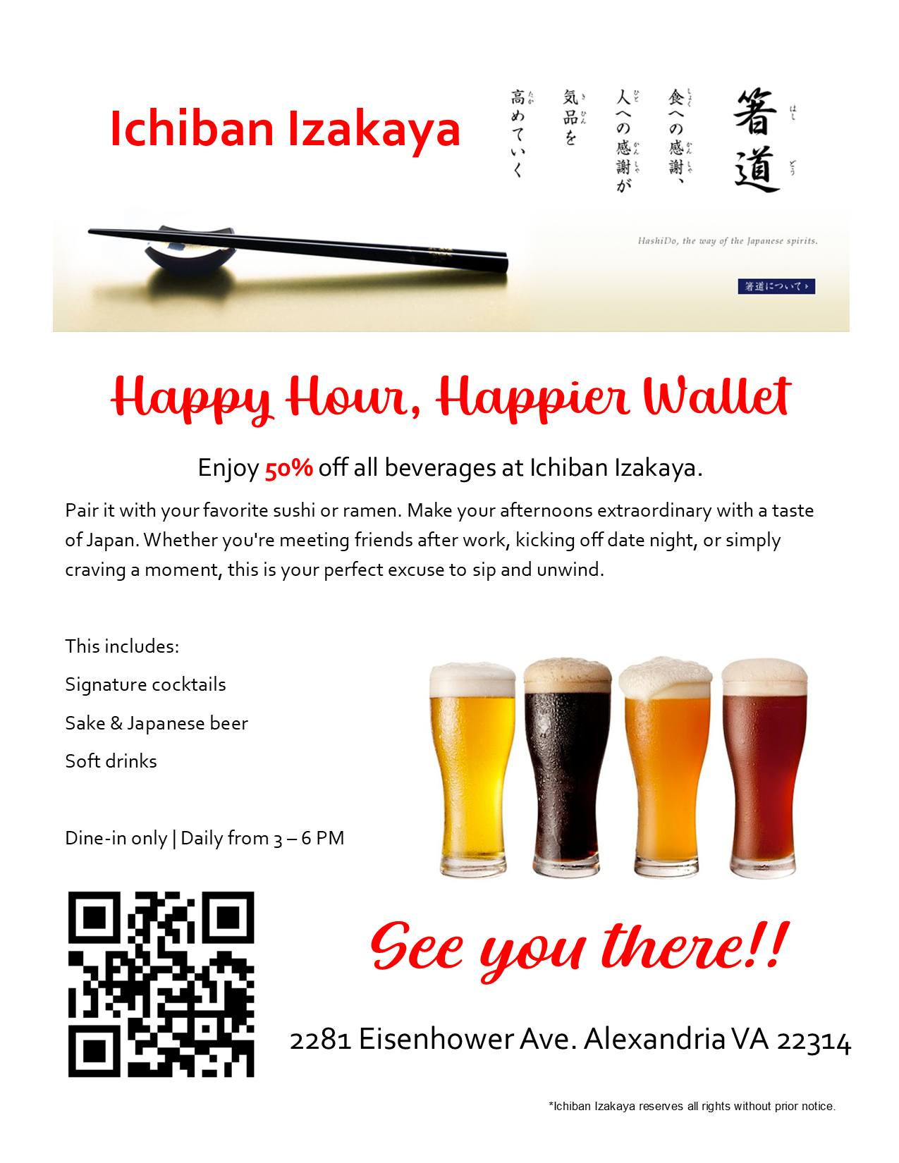 Ichiban Izakaya Alexandria Virginia Facebook ad: Ichiban Izakaya Japanese authentic ramen, sushi and…