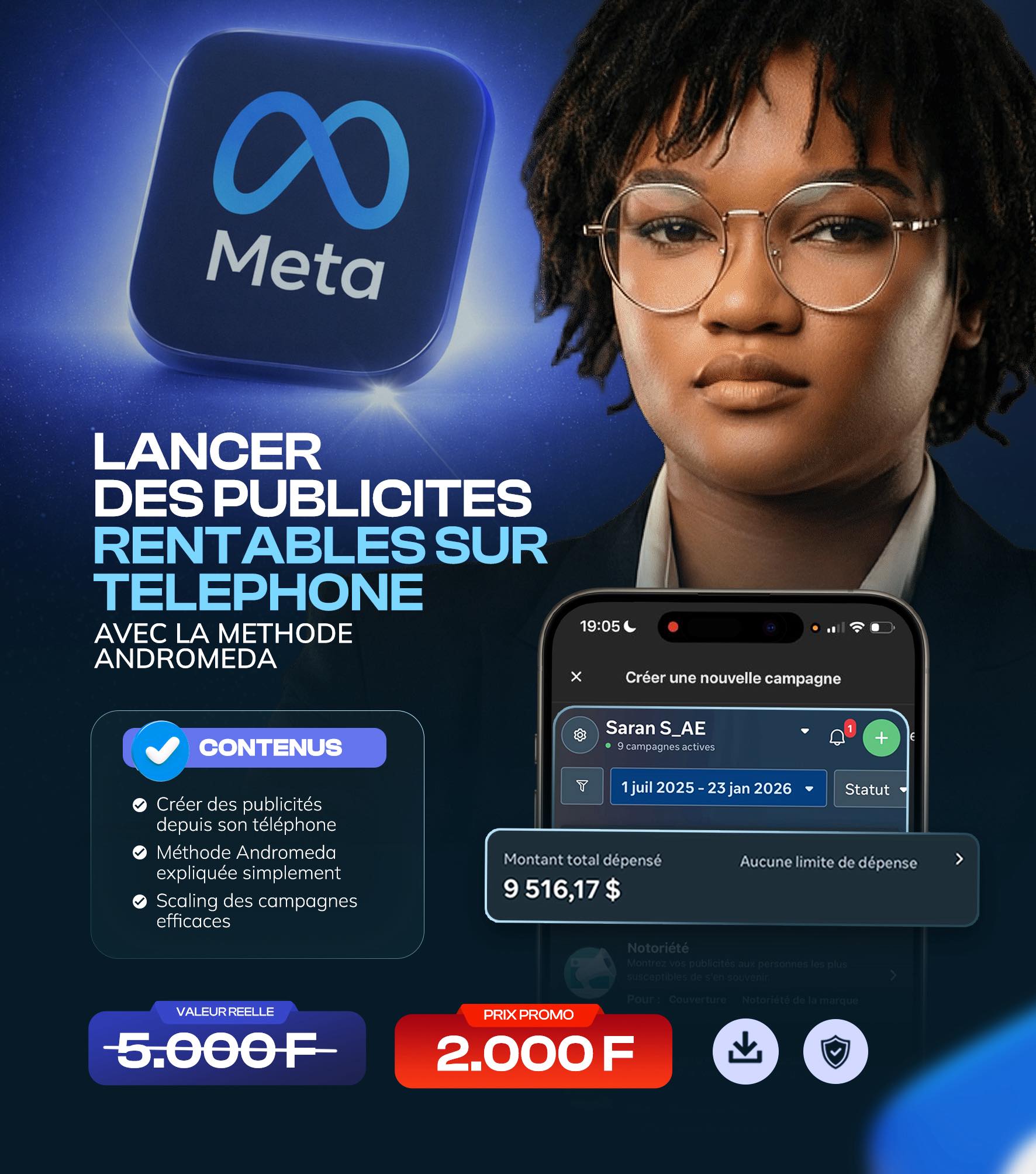 Saran / IA Addict Facebook ad: Lancer des Publicités Rentables sur Téléphone avec la…