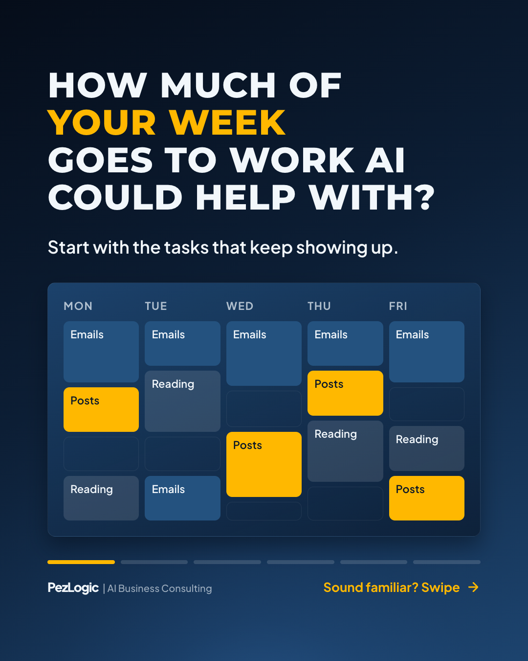 Pezlogic Facebook ad: Free Course: Get Your Hours Back
