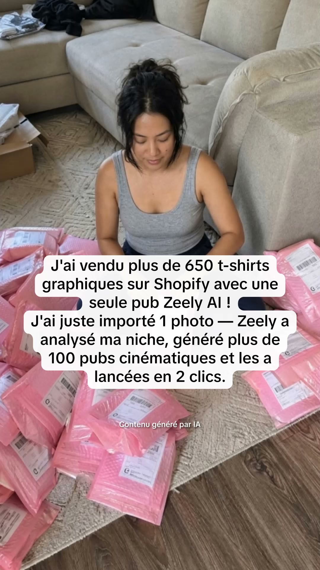 Zeely Facebook ad: Grâce à l'IA, je crée les meilleures publicités qui…