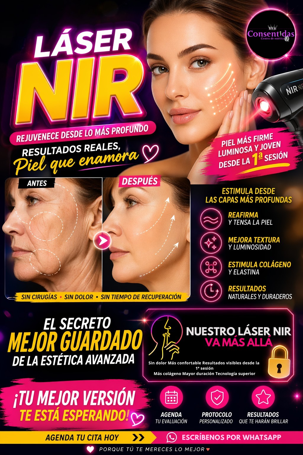 Estetica Consentidas Facebook ad: REJUVENECIMIENTO FACIAL LASER