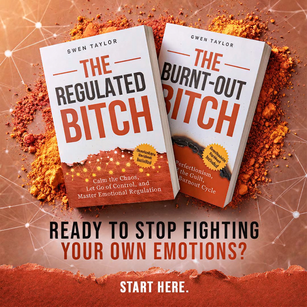 Gwen Taylor Books Facebook ad: Two Books. One Burnout Recovery Roadmap.