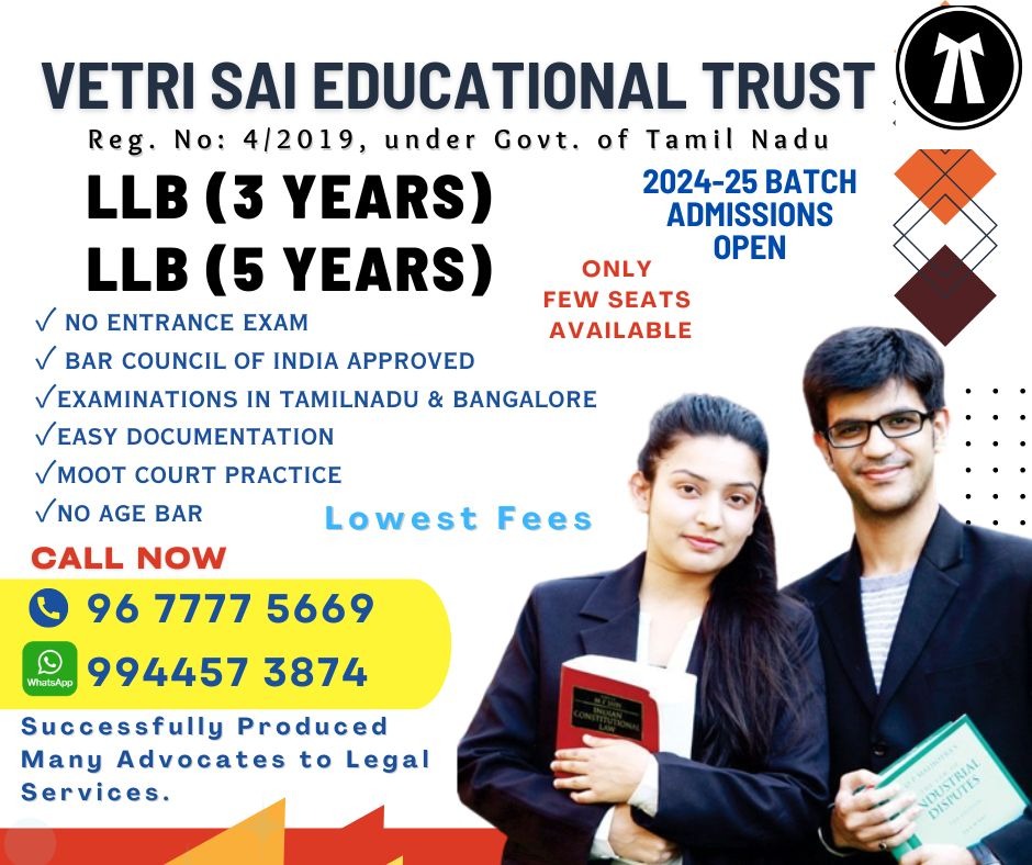 Vetri Sai Educational Trust Facebook ad from Dec 27, 2025