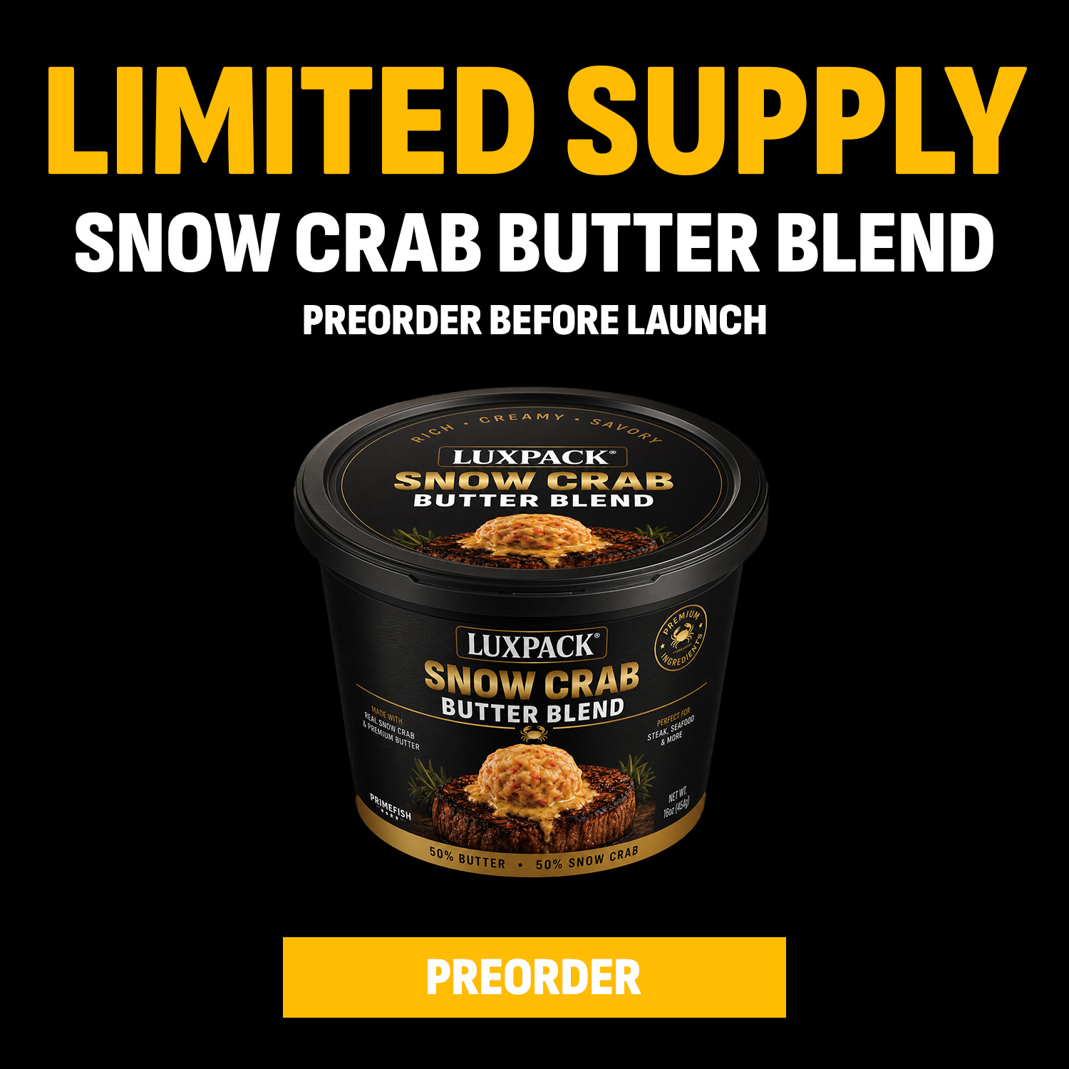 PrimeFish Seafood Co. Facebook ad