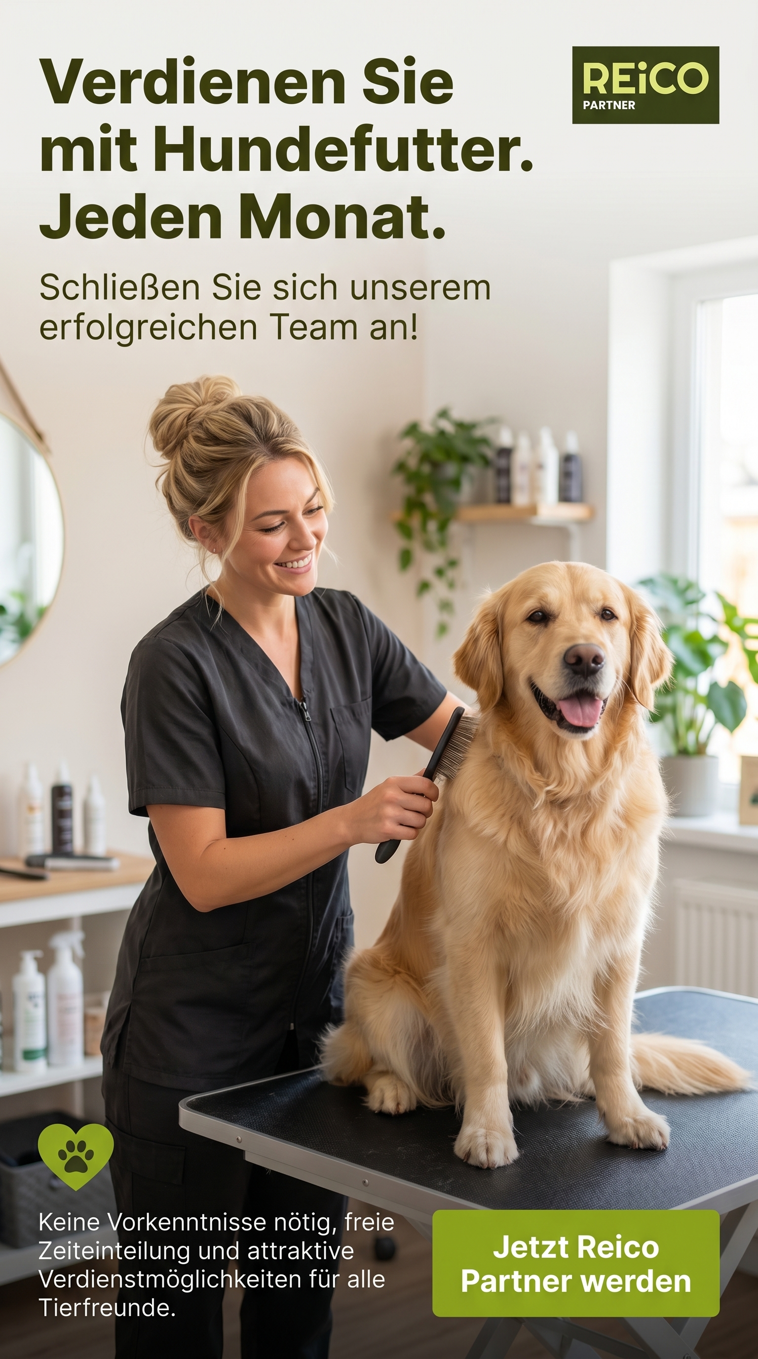 Clemens Eigler Reico Partner Facebook ad: Hundefutter empfehlen & verdienen