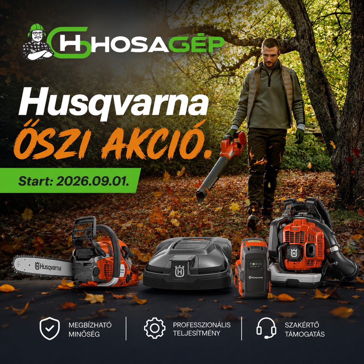 Hosagép Kertigép és Szerszám Szaküzlet, Szerviz Facebook ad: SZEPTEMBERBEN ELSTARTOL AZ ÉV EGYIK LEGNAGYOBB HUSQVARNA…