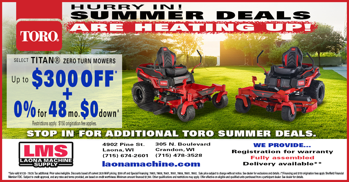 Laona Machine Supply Facebook ad