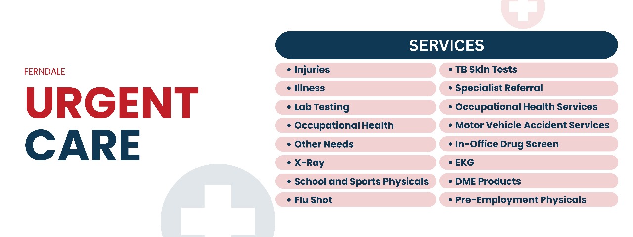 Ferndale Urgent Care Facebook ad: Medical & health