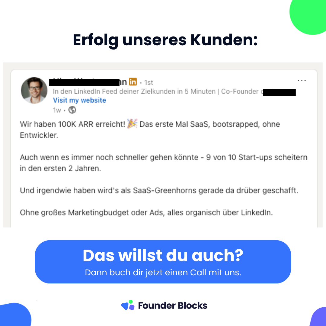 FounderBlocks Facebook ad