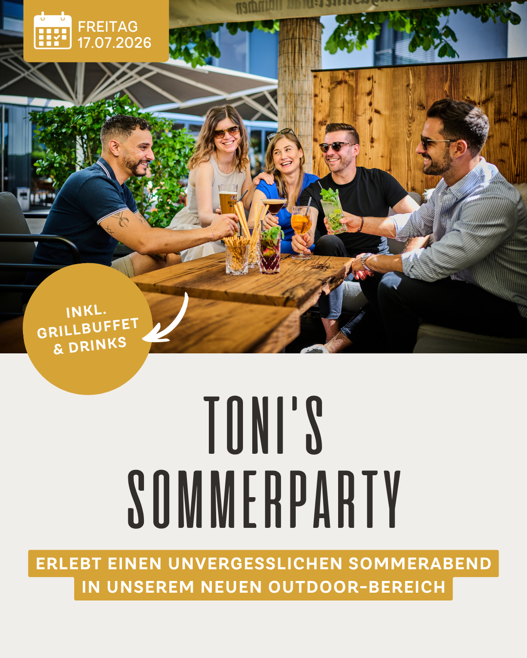 TONIs by Wenisch / Genusshotel Wenisch Facebook ad: Erlebt einen unvergesslichen Sommerabend