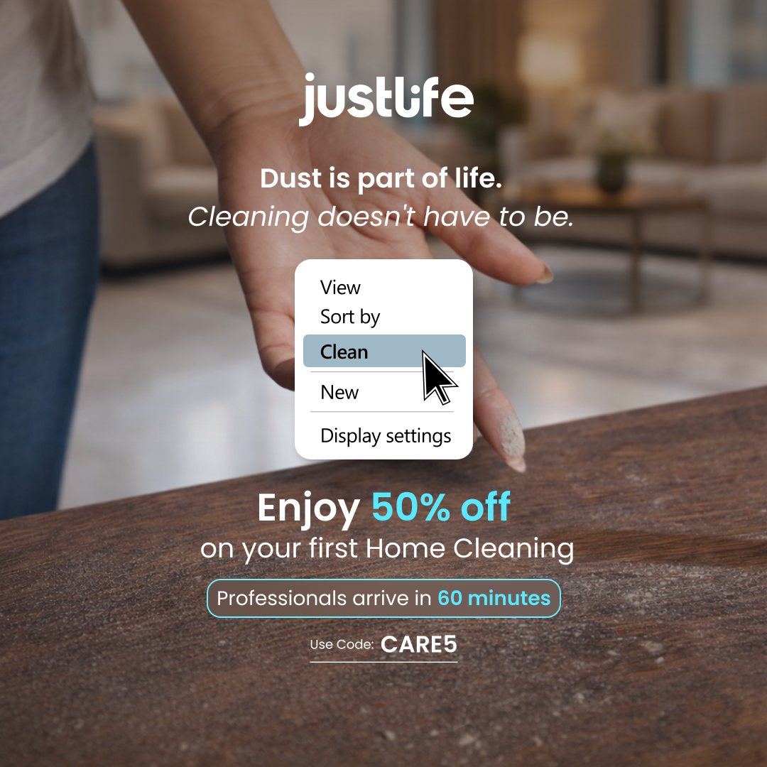 Justlife UAE Facebook ad
