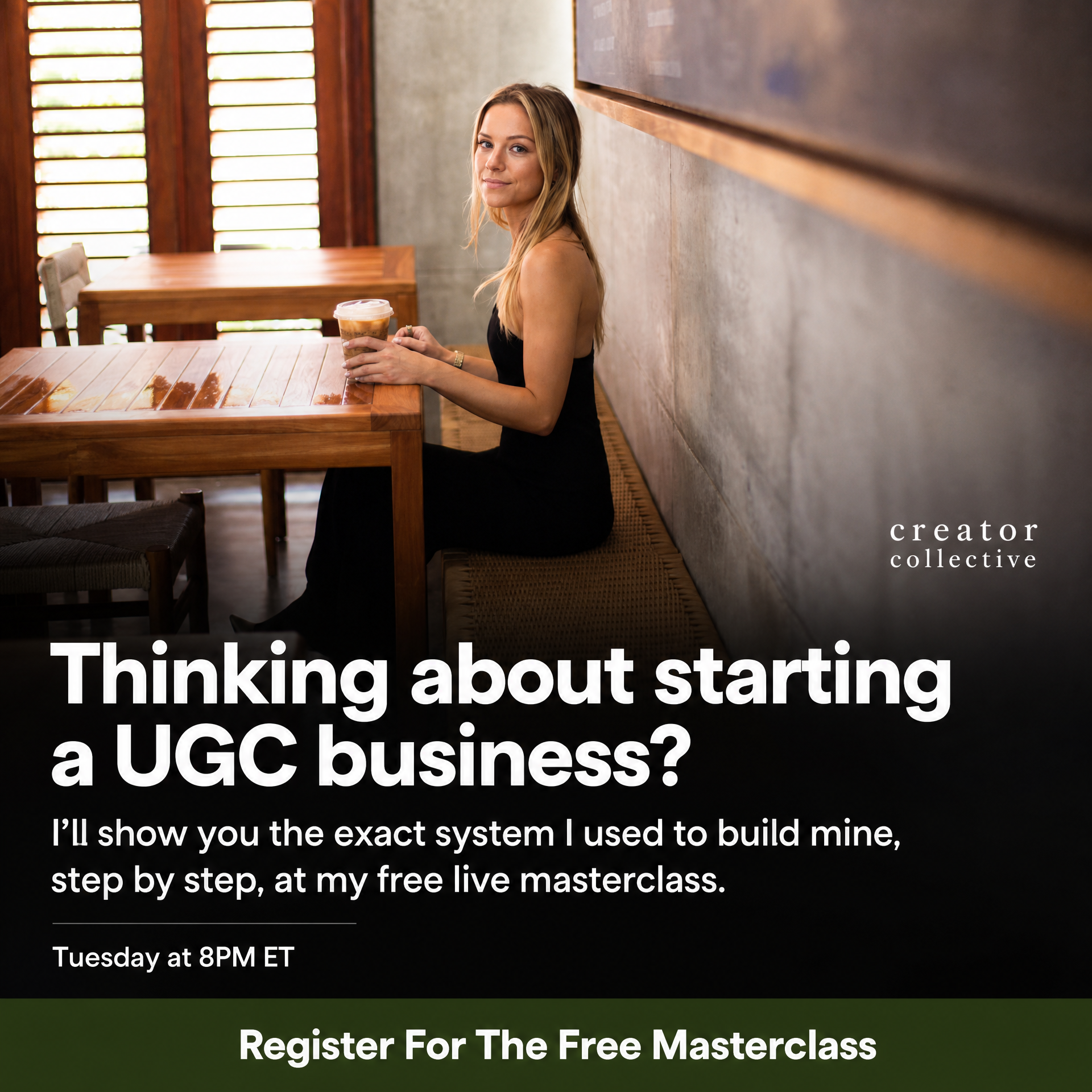 Emma Lorrae Facebook ad: The UGC Model For High-Achieving Women