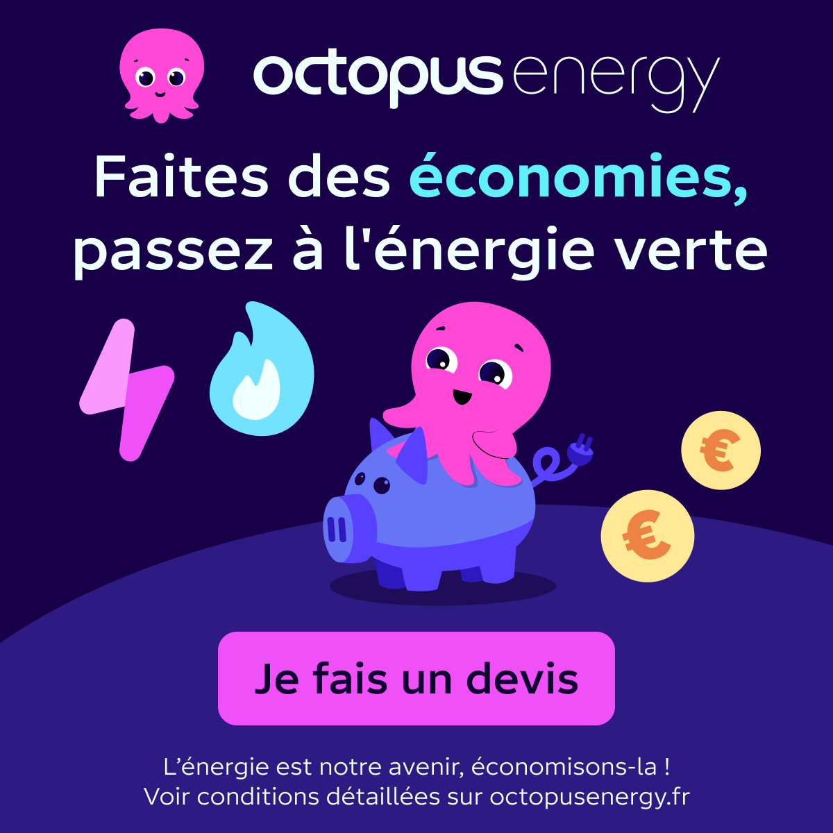 Octopus Energy Facebook ad