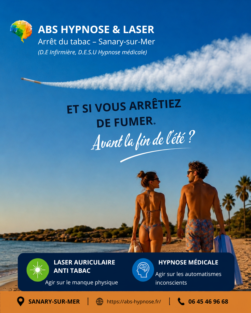 ABS Hypnose & Laser Facebook ad: Sevrage Tabac - ABS Hypnose & Laser Sanary