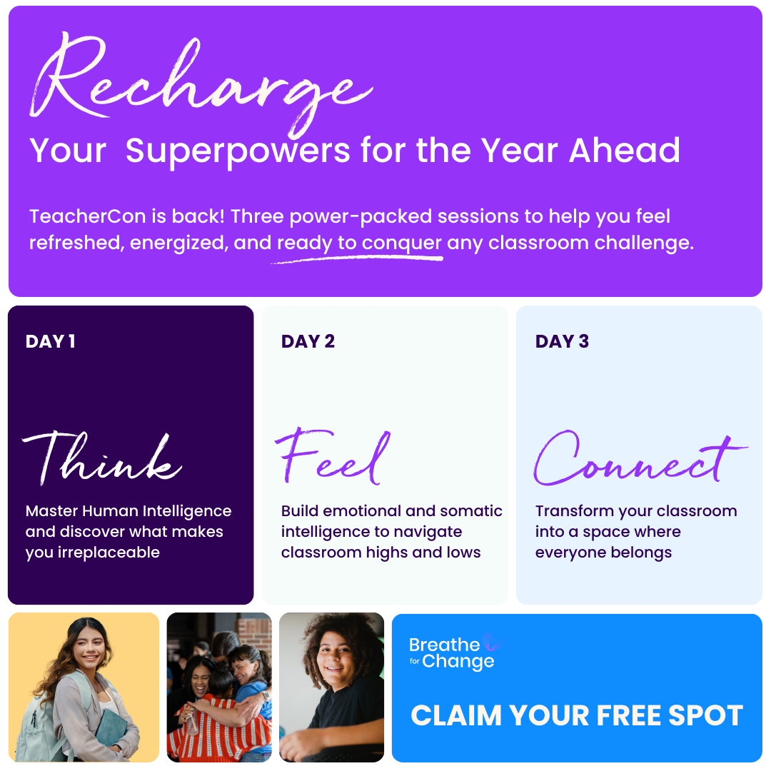 Breathe For Change Facebook ad: The Ultimate Educator Conference (100% Virtual)