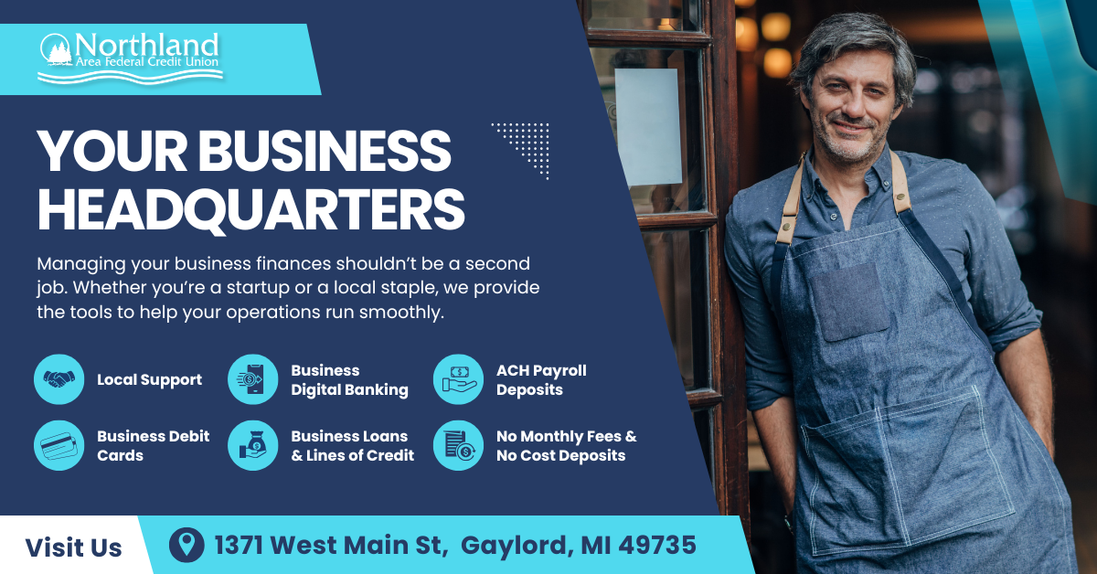 Northland Area Federal Credit Union Facebook ad: Business Headquarters