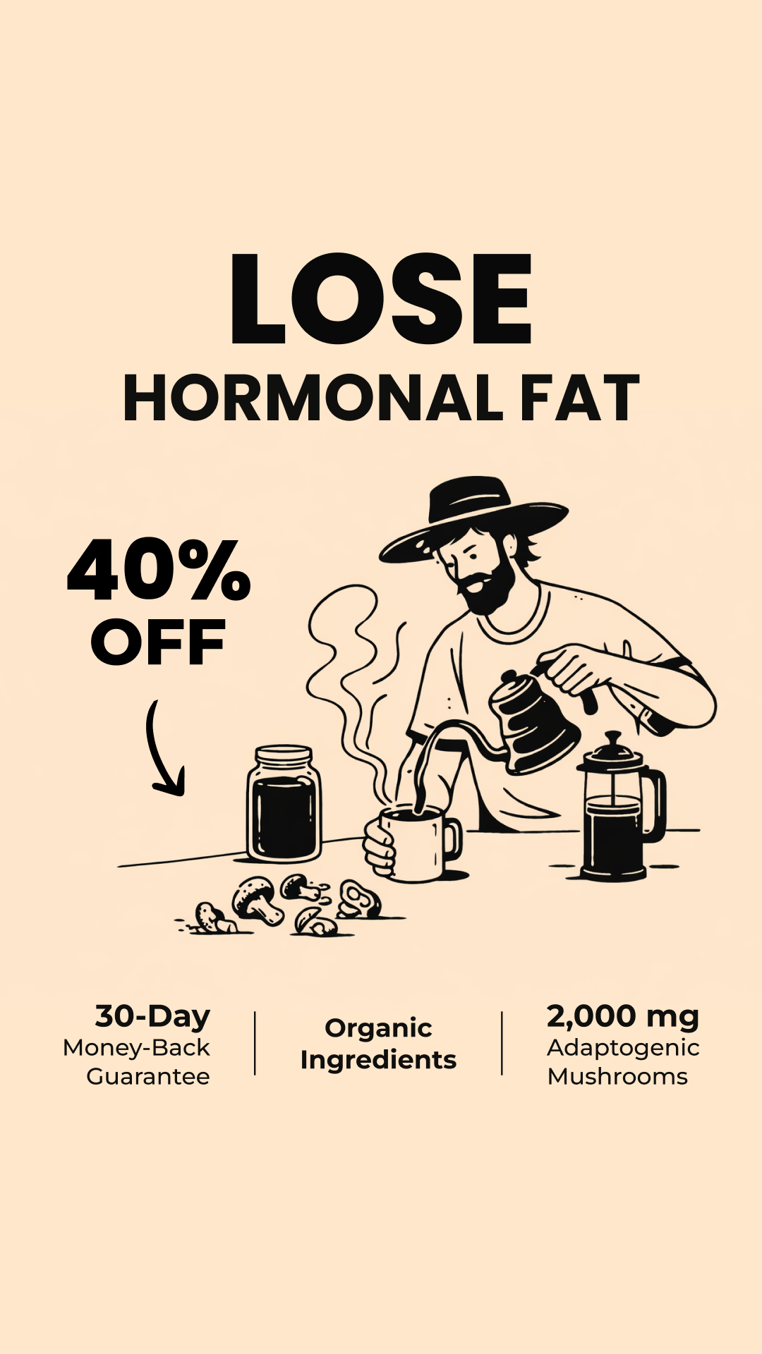 RYZE Superfoods Facebook ad