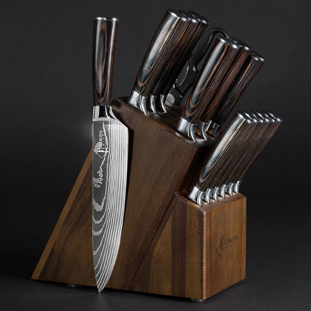Senken Knives Facebook ad: Premium Japanese Knife Block Sets for the Modern…