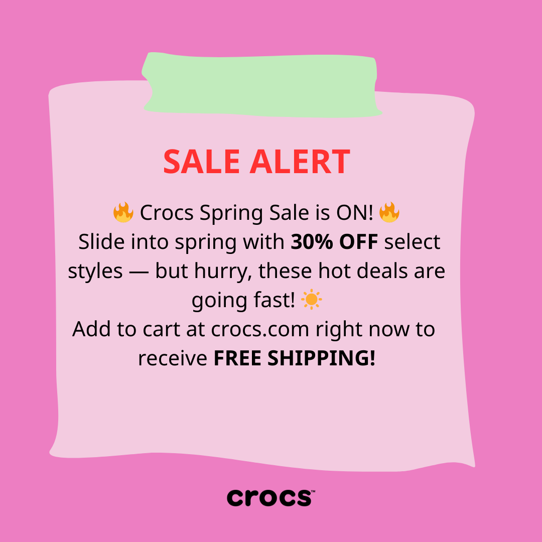 Crocs Facebook ad