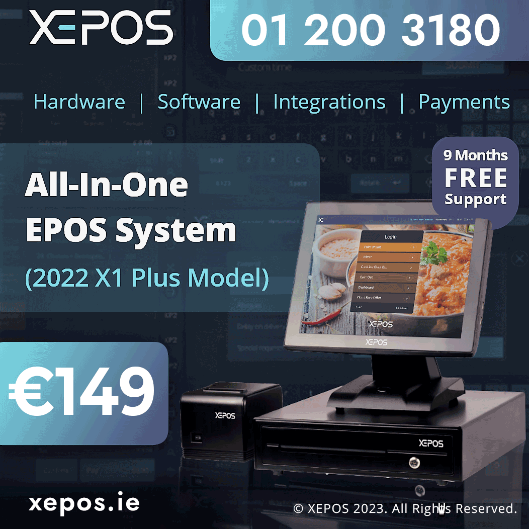 XEPOS Facebook ad: Complete EPOS System for €149.