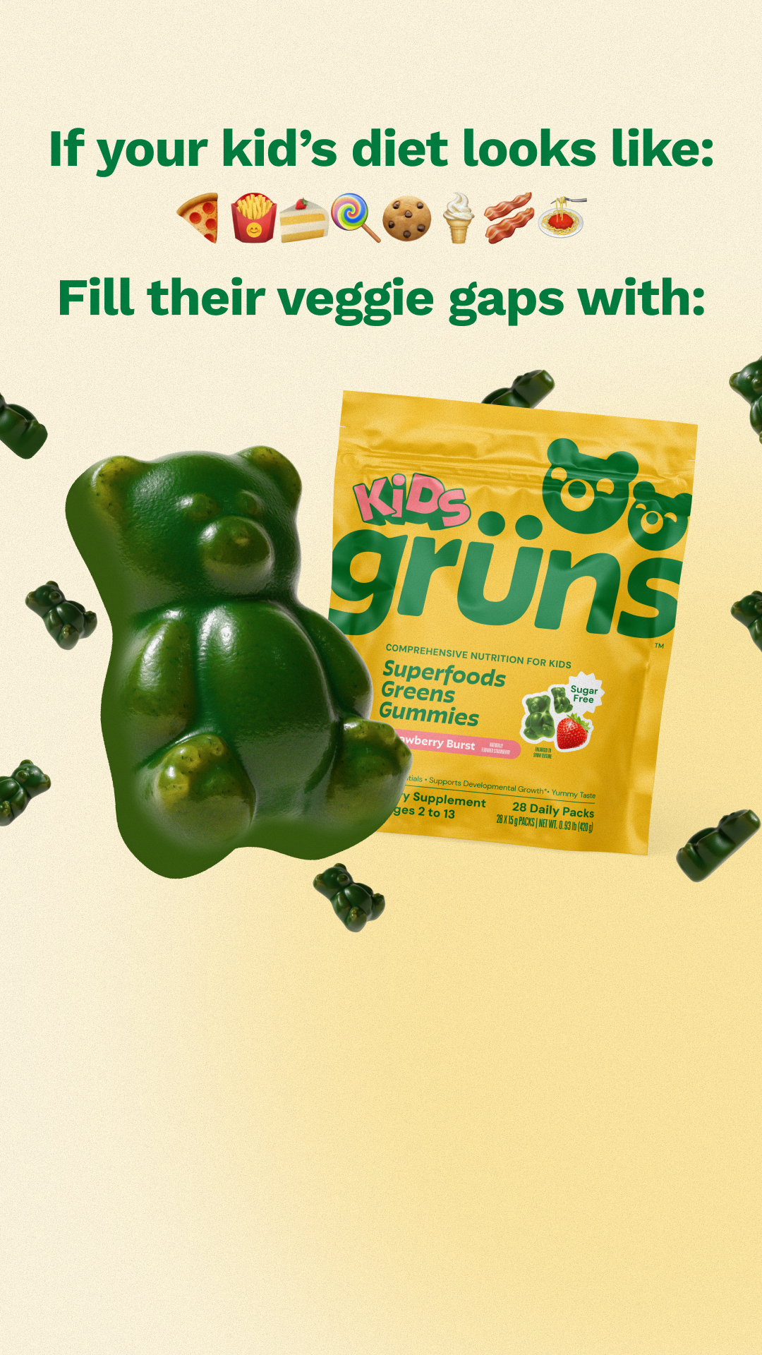 Grüns Kids Facebook ad